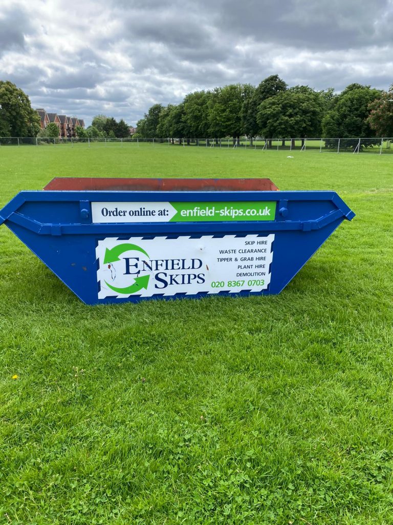 a photo of an enfield skips skip